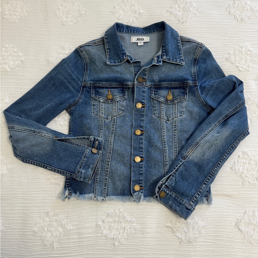 JBD Blue Cropped Denim Jacket